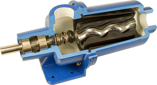 Cutout of the American Series Progressive Cavity Pump